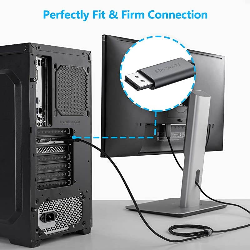 DisplayPort to HDMI Cable4KUHD  Display PortDP to HDMI Cable Supporting up for DisplayPort Supported Laptops to Connect HDMI Displays 6ft18m
