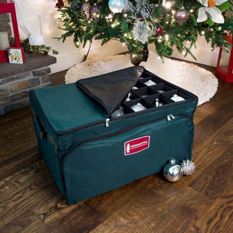 TreeKeeper 3 Tray Ornament Keeper Storage Bag with Front Pocket