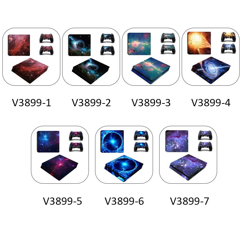 PS4 Slim Game Machine Accessories Stickers PVC Material with Breathable No Air Bubbles