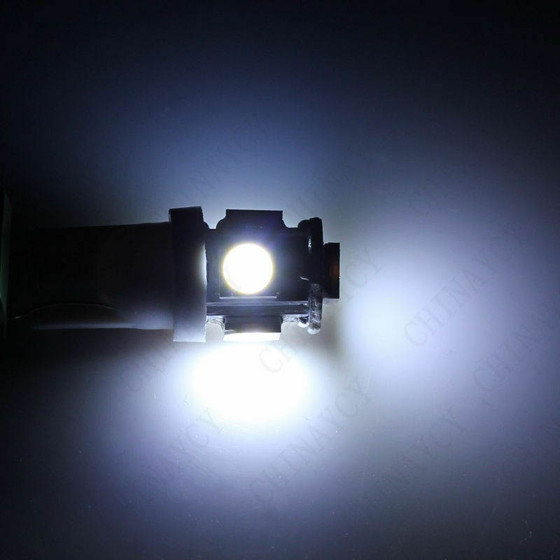 2 x HID White 360&deg; 5-SMD 168 194 2825 LED Bulbs For License Plate Lights