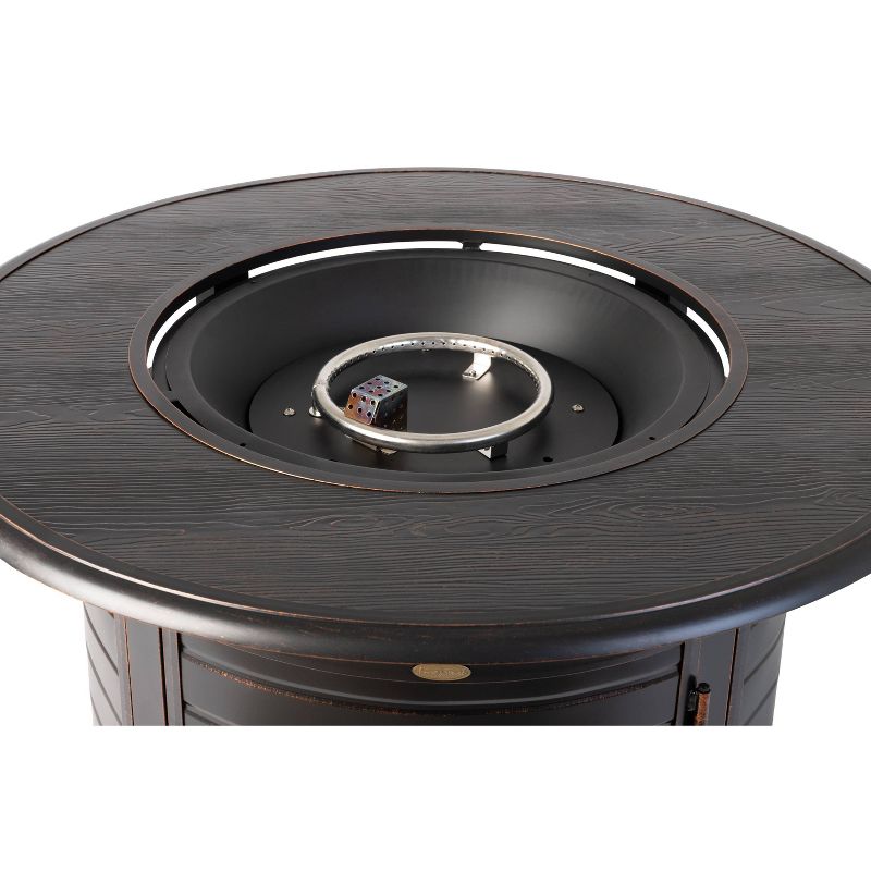 Thatcher Round Aluminum LPG Fire Pit - Fire Sense