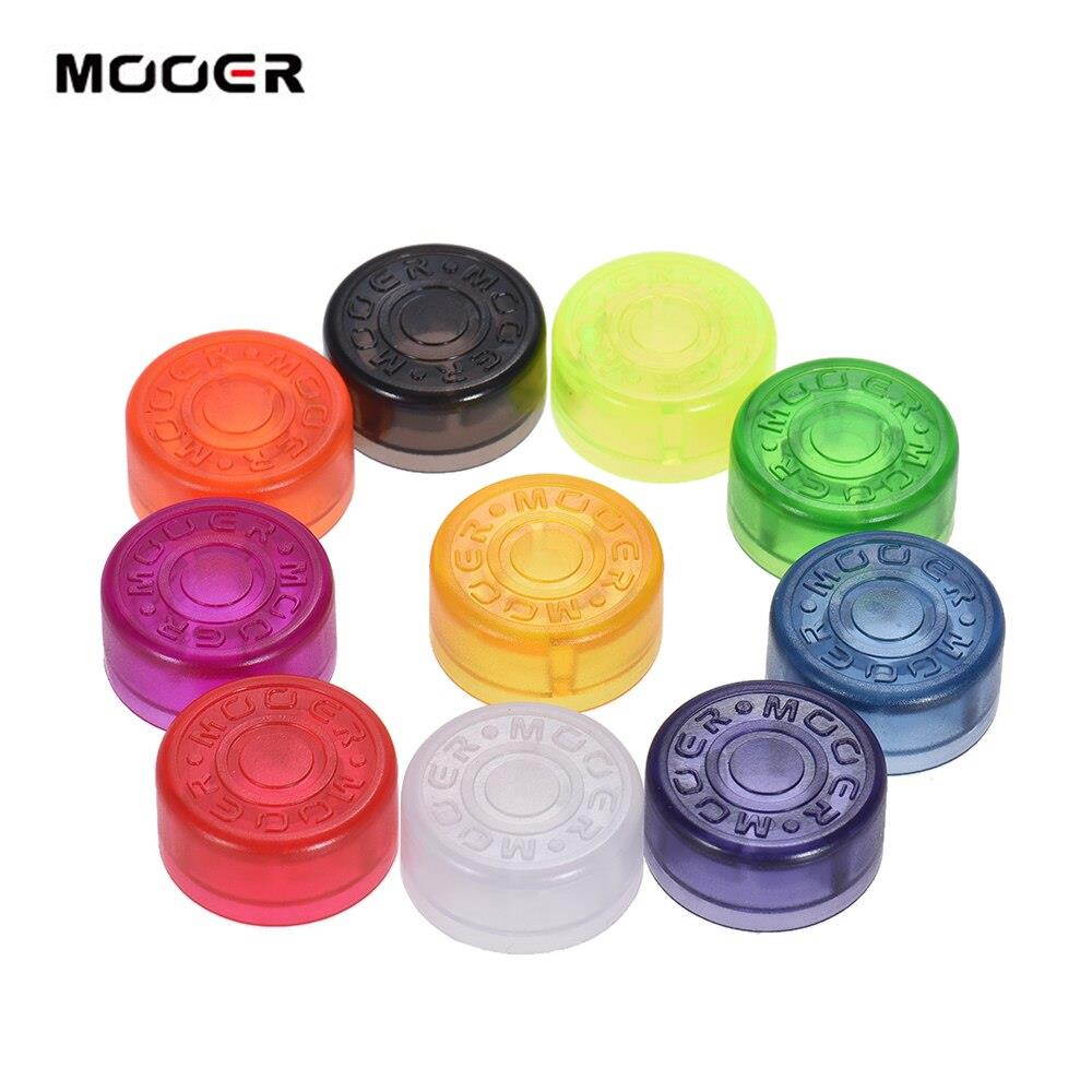 10pcs Foots Witch Topper Protector Colorful Plastic Bumpers for Guitar Effect Pedal(Random Color Delivery)