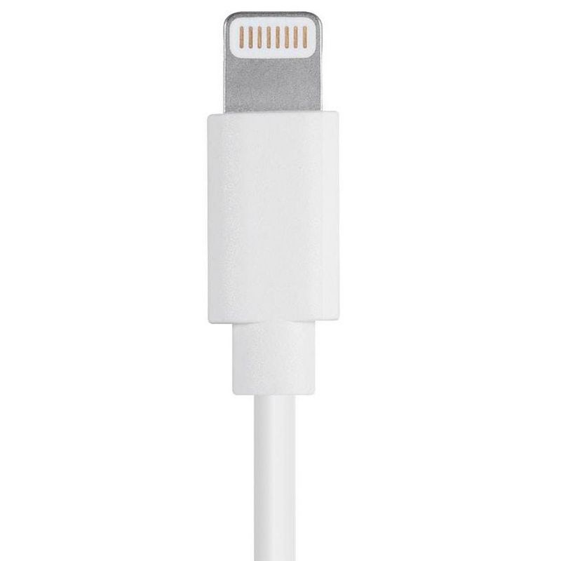 Monoprice Lightning to USB Charge & Sync Cable - 3 Feet - White | Apple MFi Certified for iPhone X, 8, 8 Plus, 7, 7 Plus, 6, 6 Plus, 5S , iPad Pro