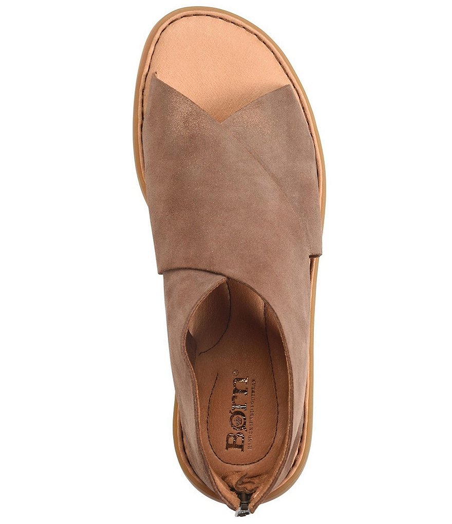 Born Iwa Criss Cross Banded Suede Sandals
