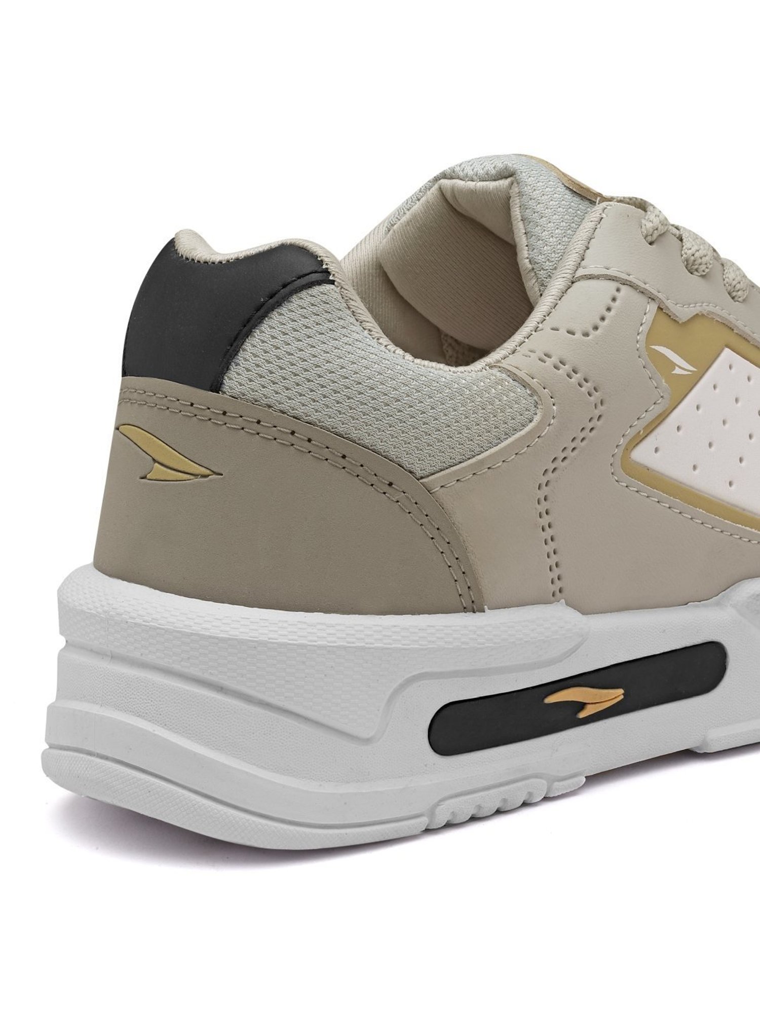 Asian Men's Grey & White Casual Sneakers