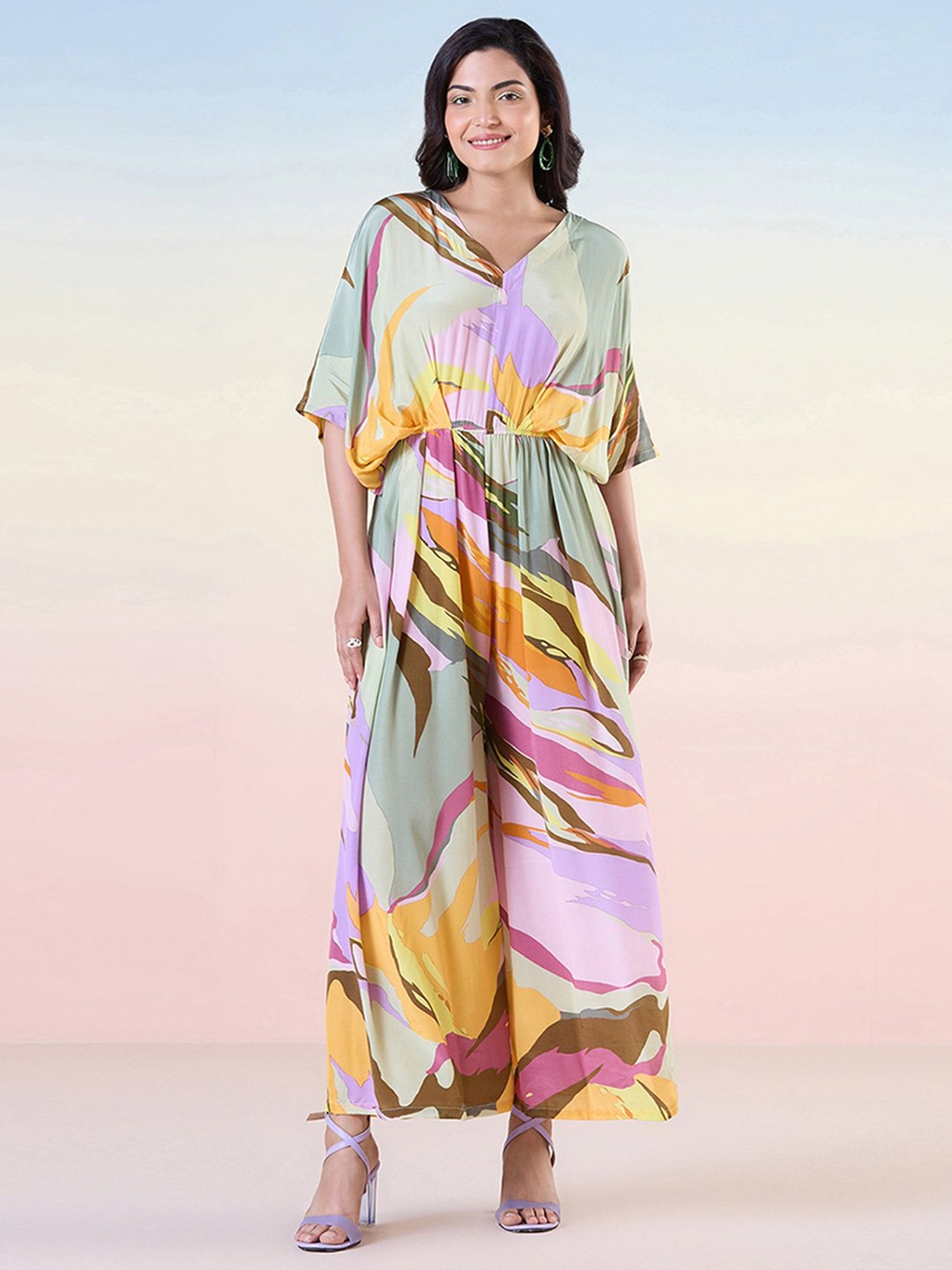 navyasa by liva Multicolor Printed Jumpsuit