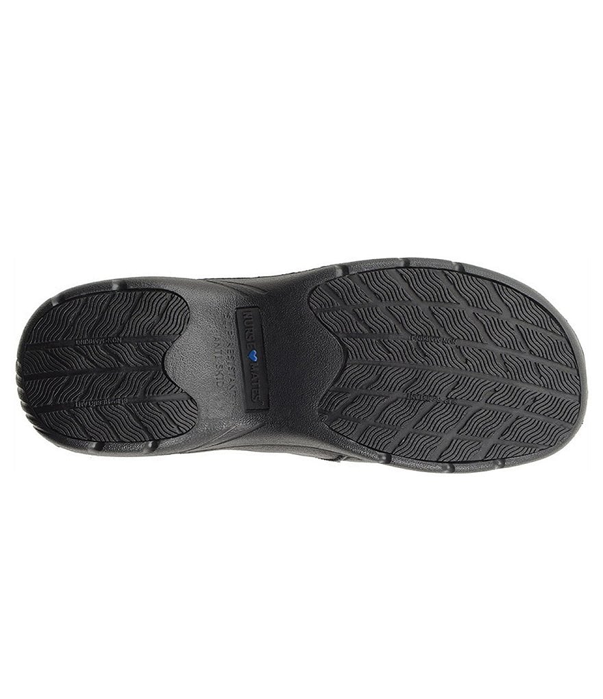 Nurse Mates Dove Leather Slip-Ons