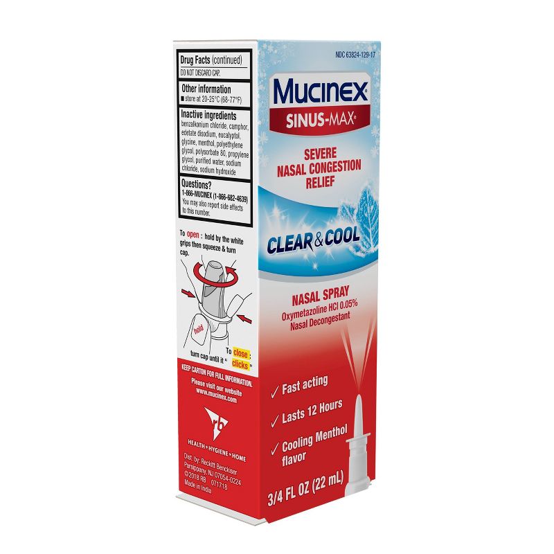 Mucinex Sinus-Max Full Force Nasal Decongestant Spray - 0.75 fl oz