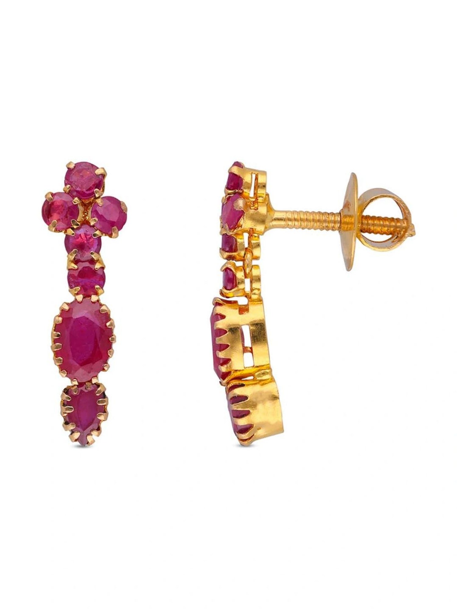 CKC Radiant Elegance: Gold Drop Set with Ruby