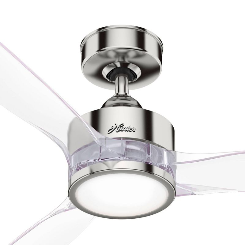 52" Park View Ceiling Fan with Remote Nickel (Includes LED Light Bulb) - Hunter Fan