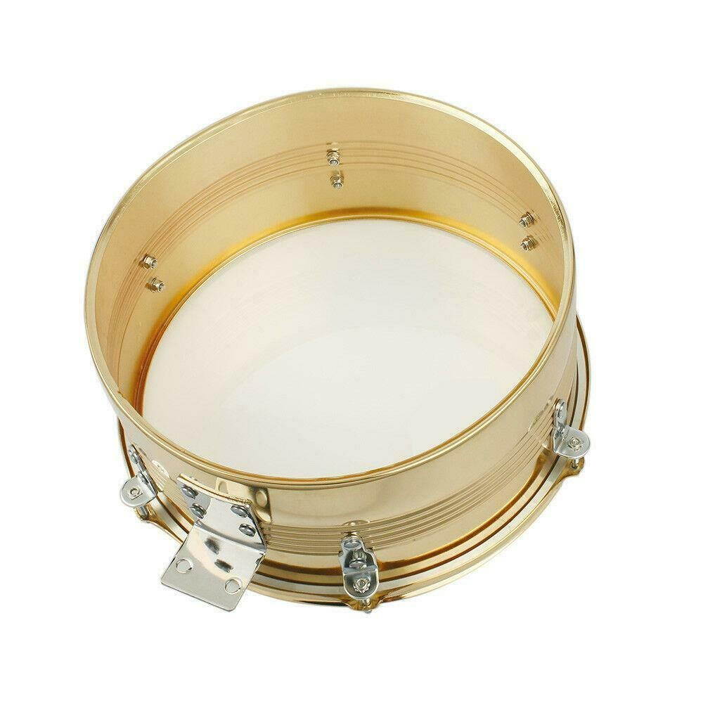 Percussion 13"  14" Timbales Drum Sets Cowbell Holder Stand Drum Sticks Golden