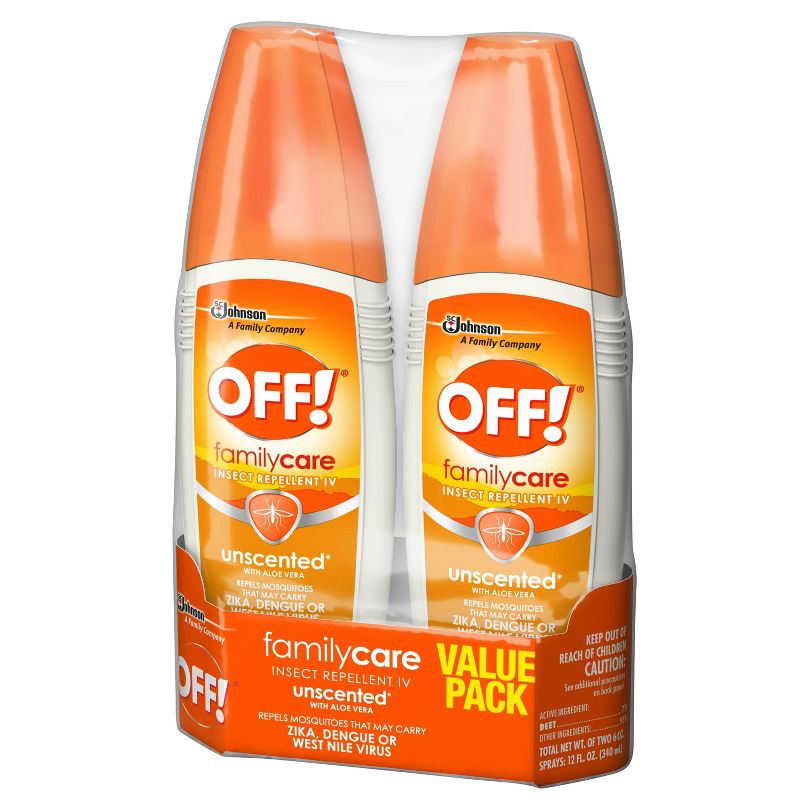 OFF! FamilyCare Unscented Insect Repellent IV - 6oz/2ct