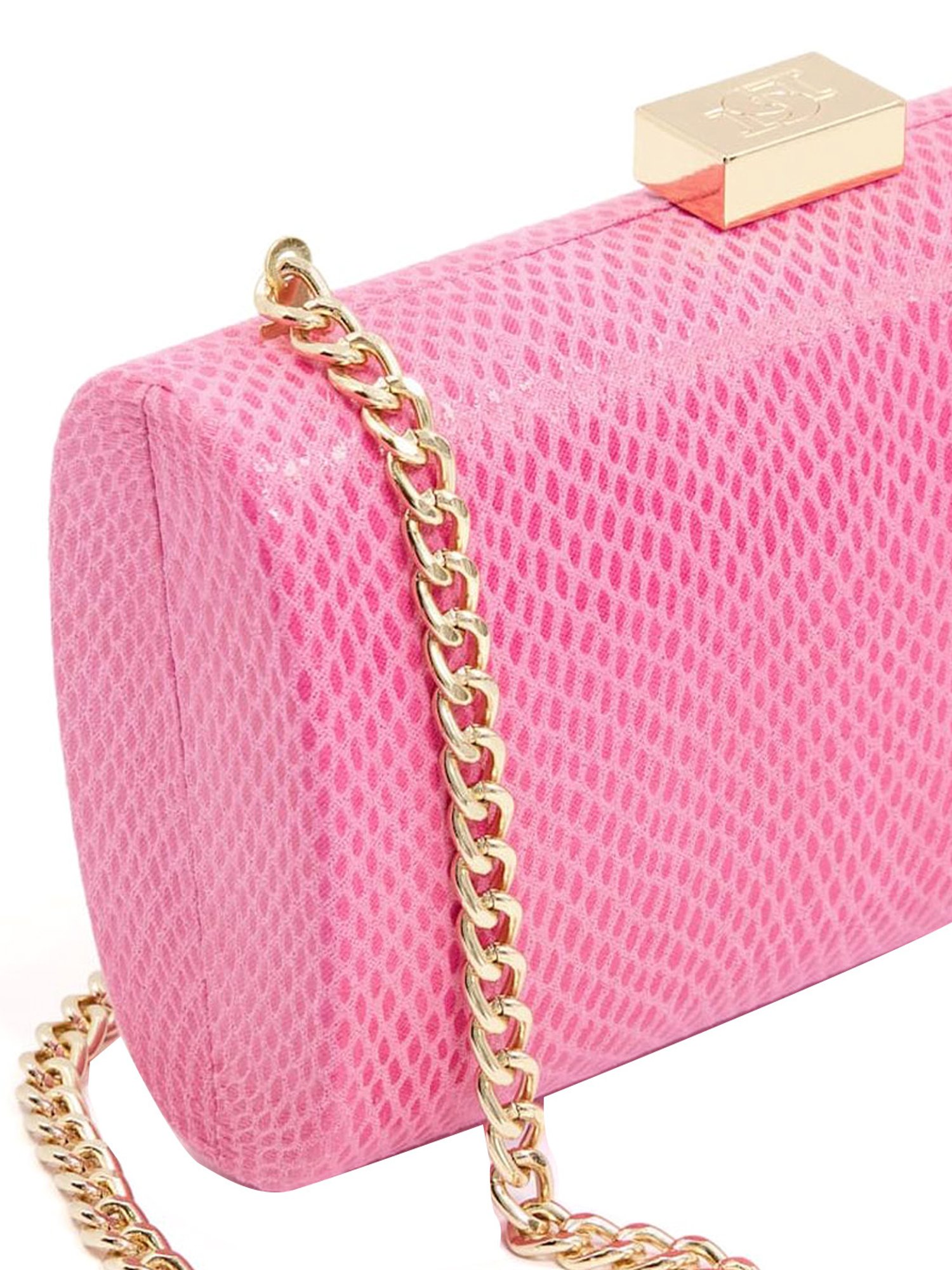 DUNE LONDON Pink Synthetic Clutch