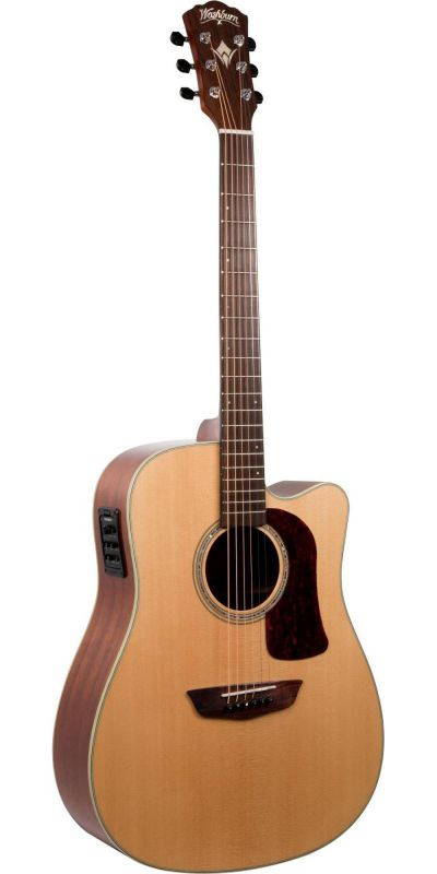 Washburn HD100SWCEK Heritage Series Dreadnought Acoustic-Electric Guitar Natural