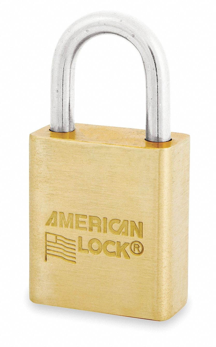 AMERICAN LOCK ASL40NB Keyed Padlock,Different,1-1/2"W
