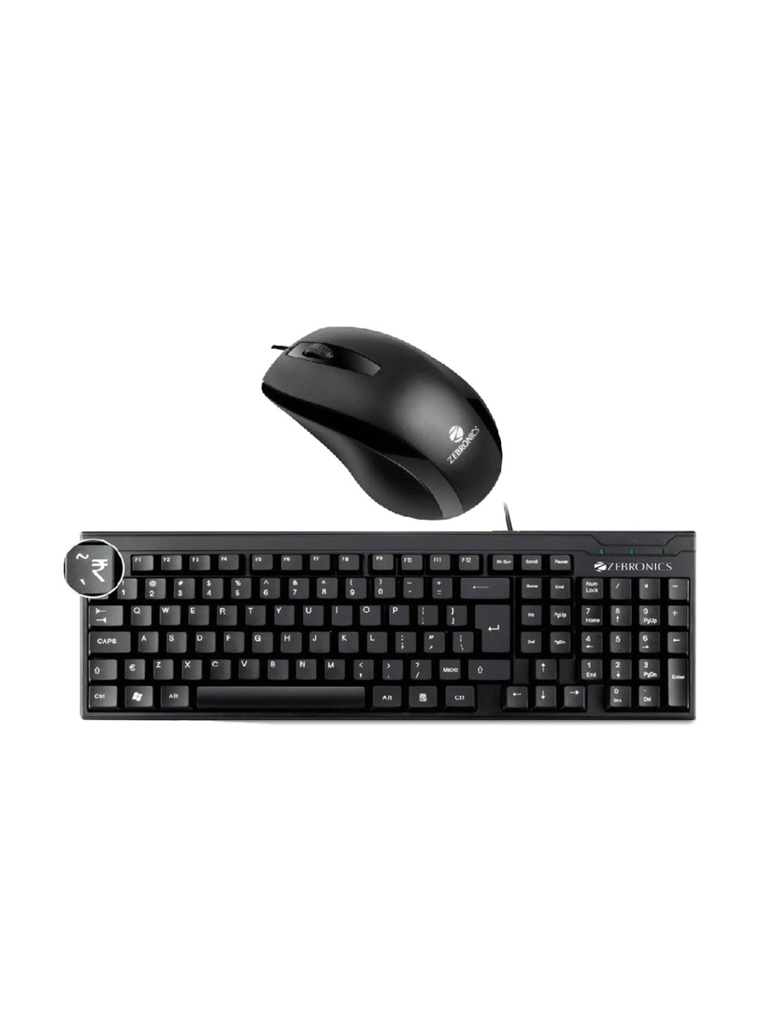 Zebronics ZEB-K35-ALEX Keyboard & Mouse Combo Set (Black)