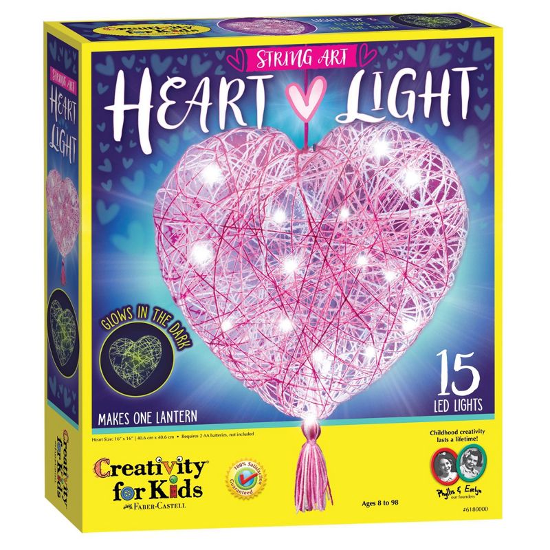 Creativity for Kids String Art Heart Light Craft Kit