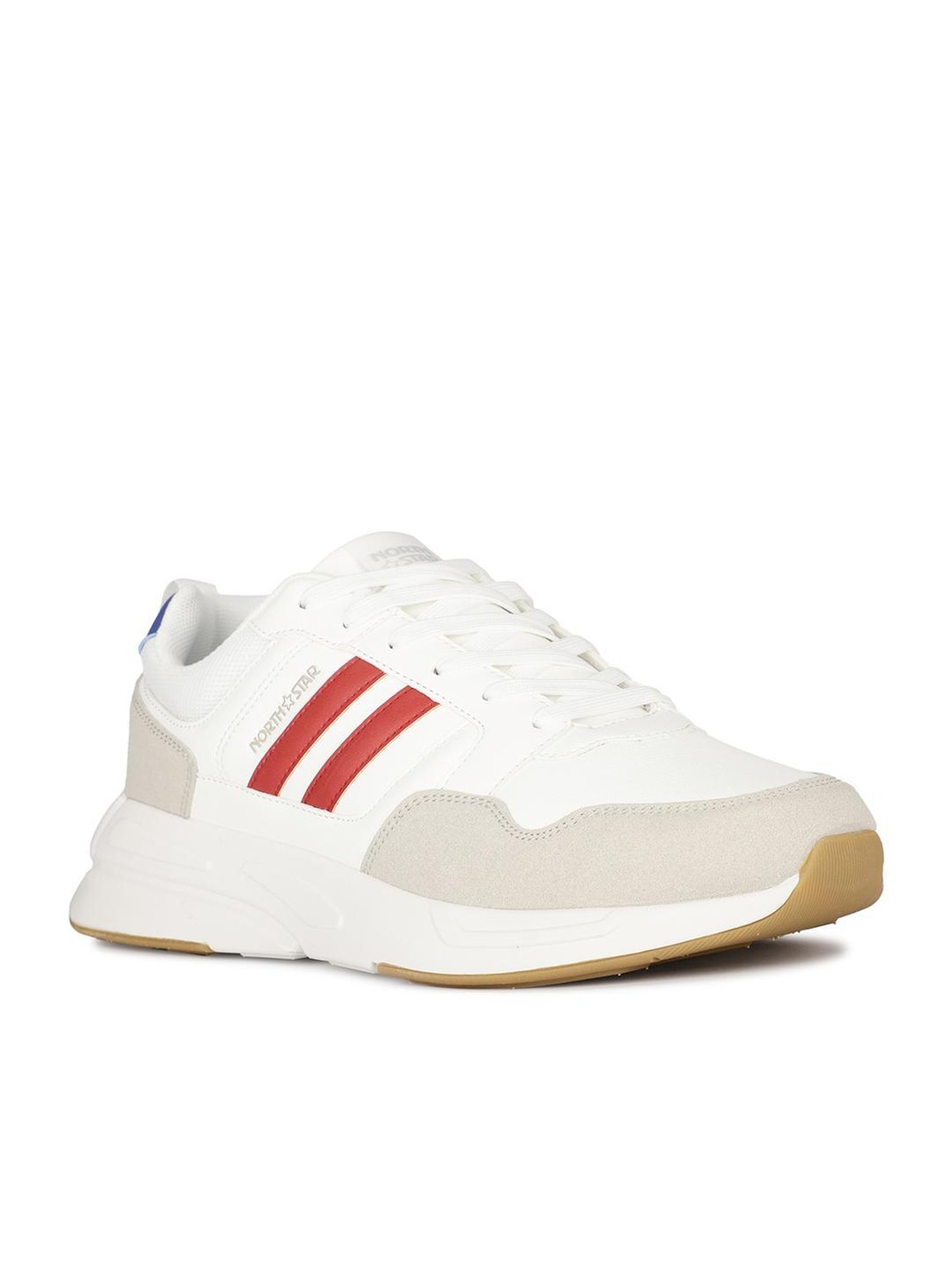 North Star by Bata Men's SILCE White Running Shoes