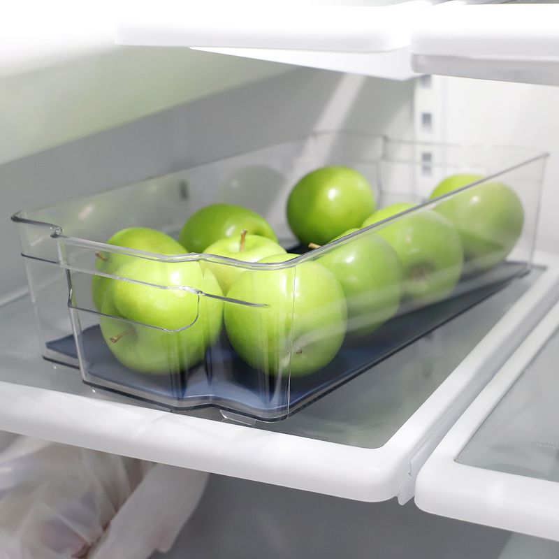 Michael Graves Design 14.75" x 8.25" Fridge Bin with Indigo Rubber Lining