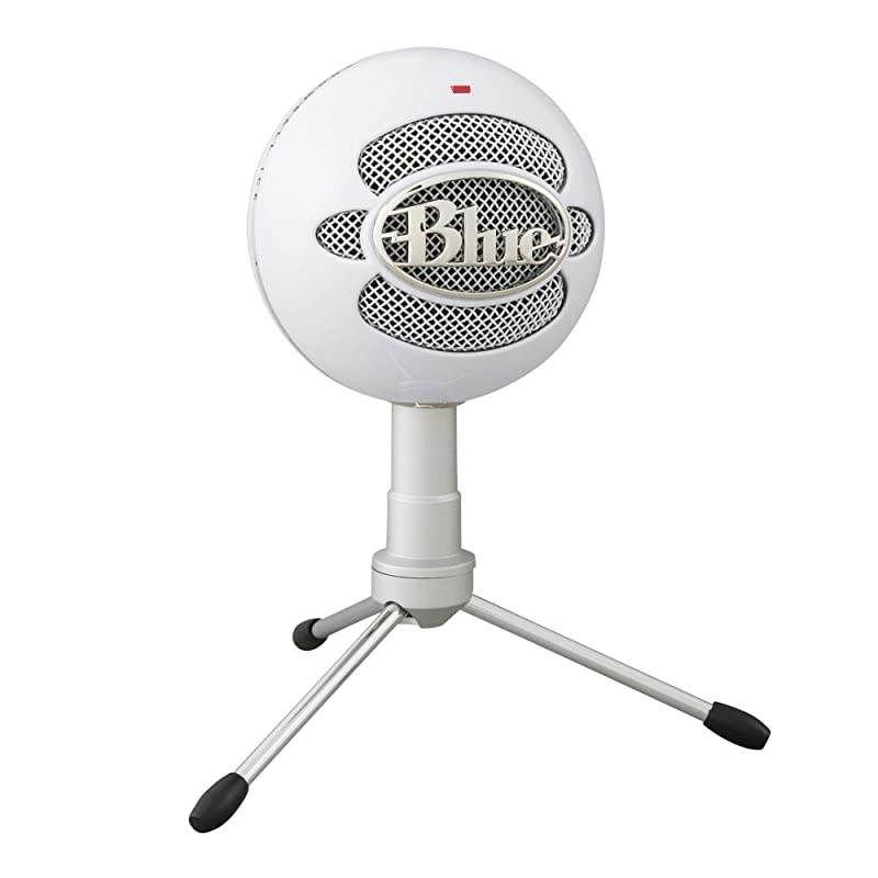 Snowball iCE USB Mic for Recording and Streaming on PC and Mac Cardioid Condenser Capsule Adjustable Stand Plug and Play White