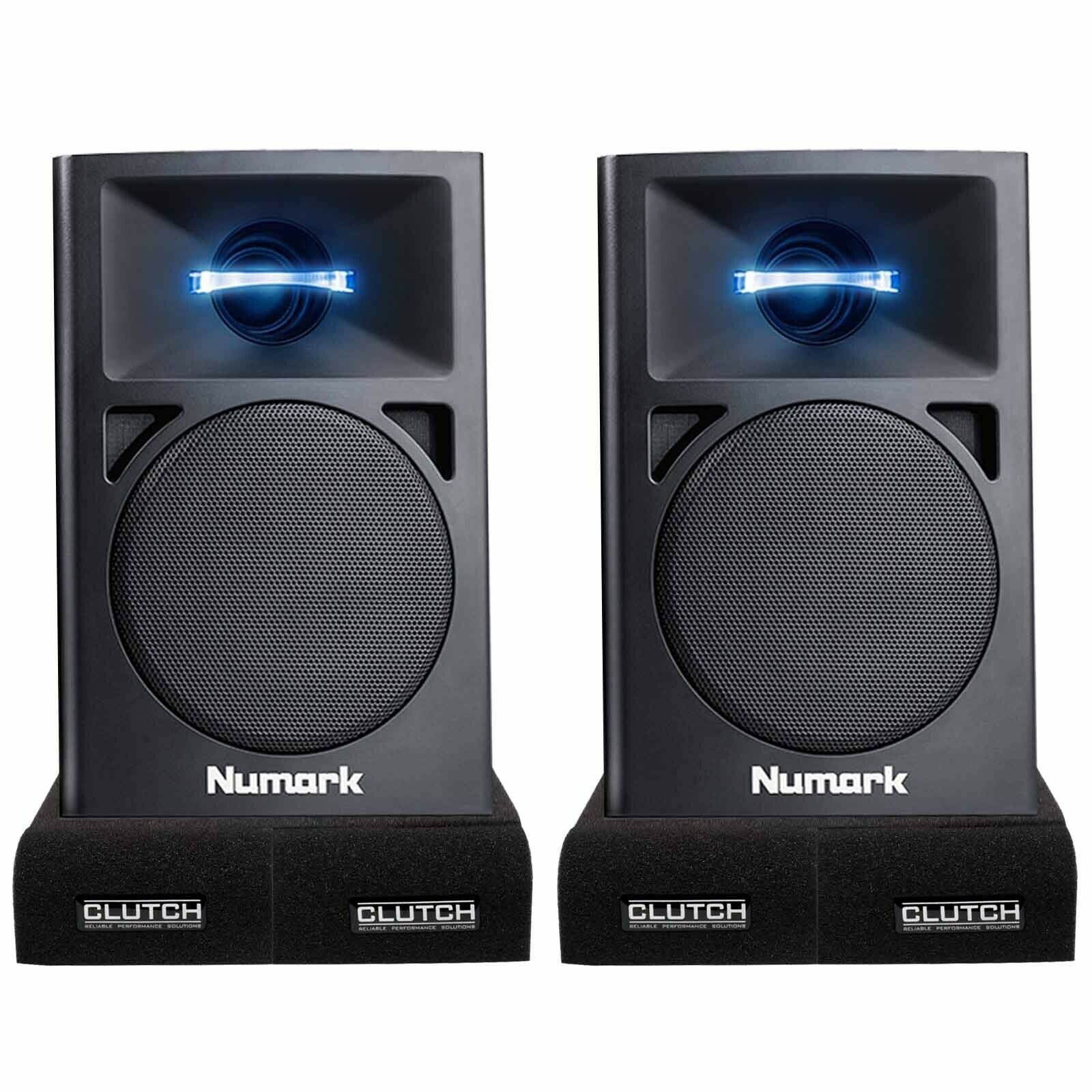 Numark N-Wave 360 Powered Desktop Monitor Speakers with Isolator Pads