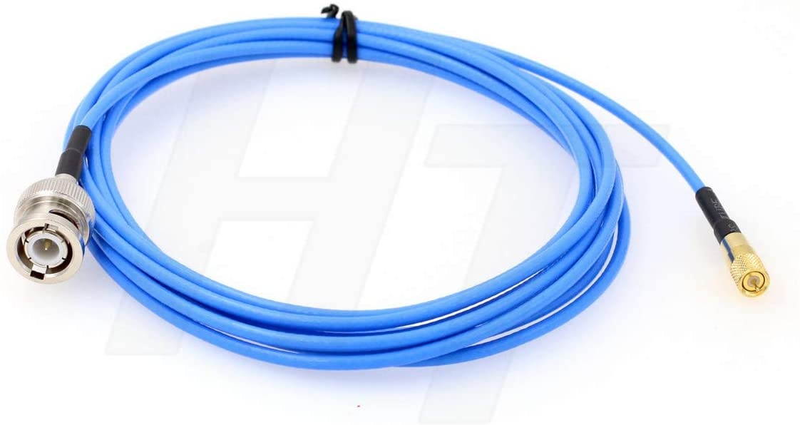 HangTon Male BNC to Male Microdot 10-32 Cable for Accelerometer Transducer Acoustic Vibration Test (3m Straight)