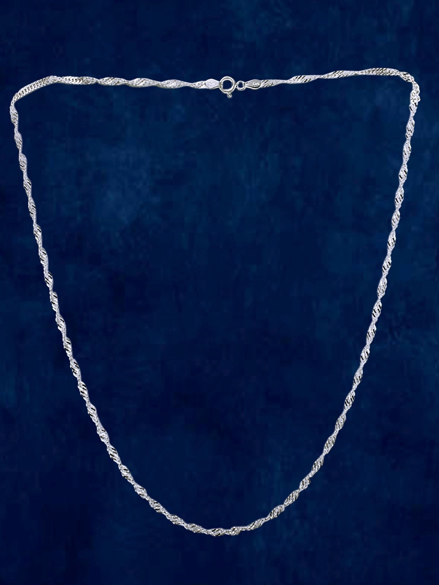 Zavya Sleek and Modern Golden Plated 92.5 Sterling Silver Box Chain