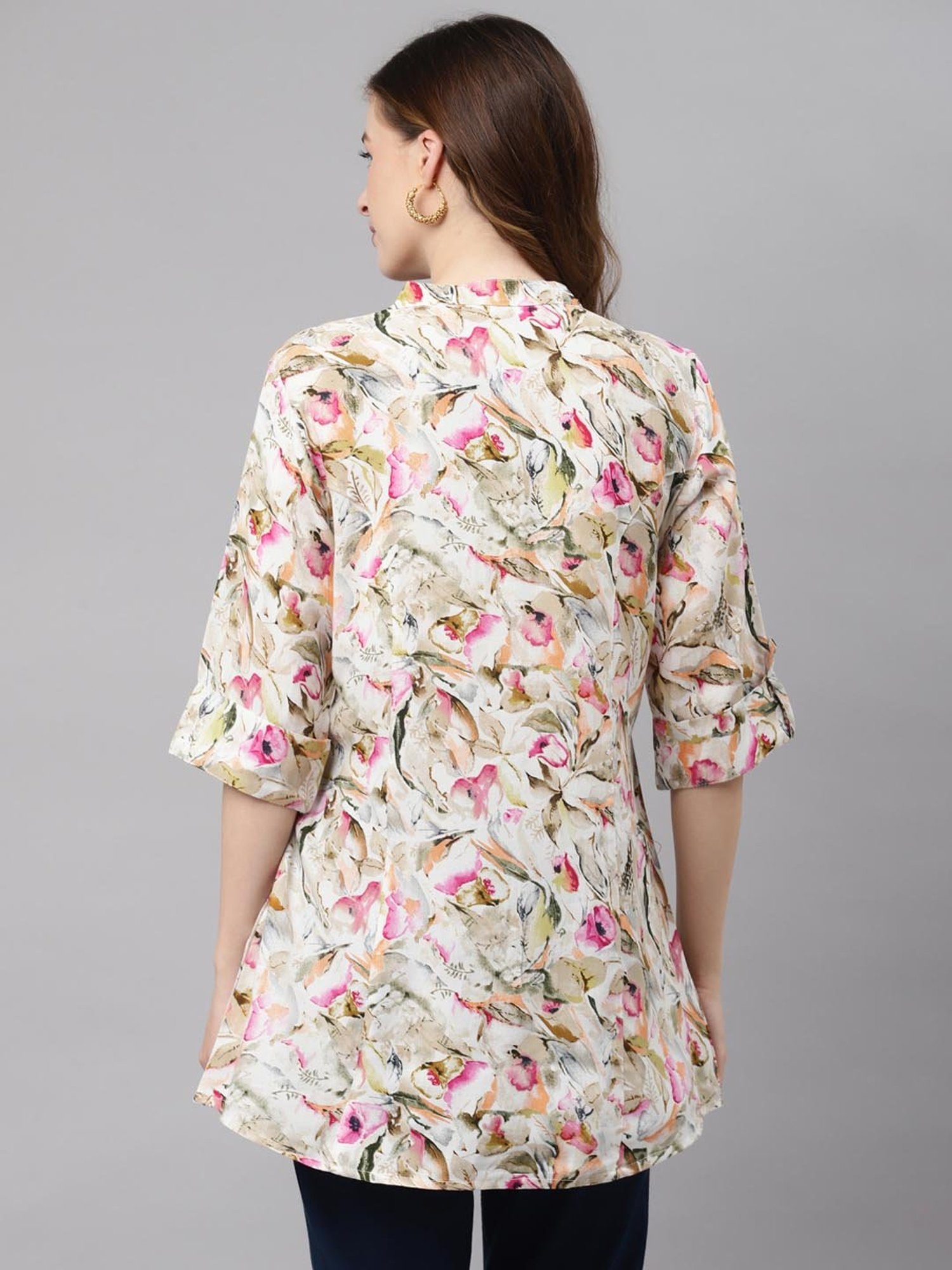 Divena Multicolor Printed A-Line Tunic