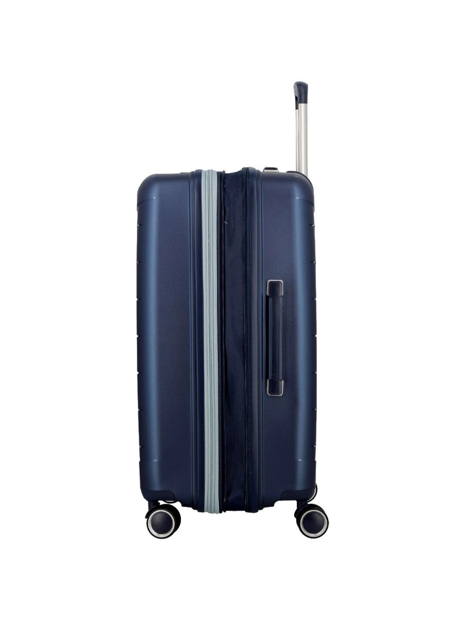 Jump Furano 2 Metallic Blue 8 Wheels Medium Hard Cabin Trolley Bag Set of 2