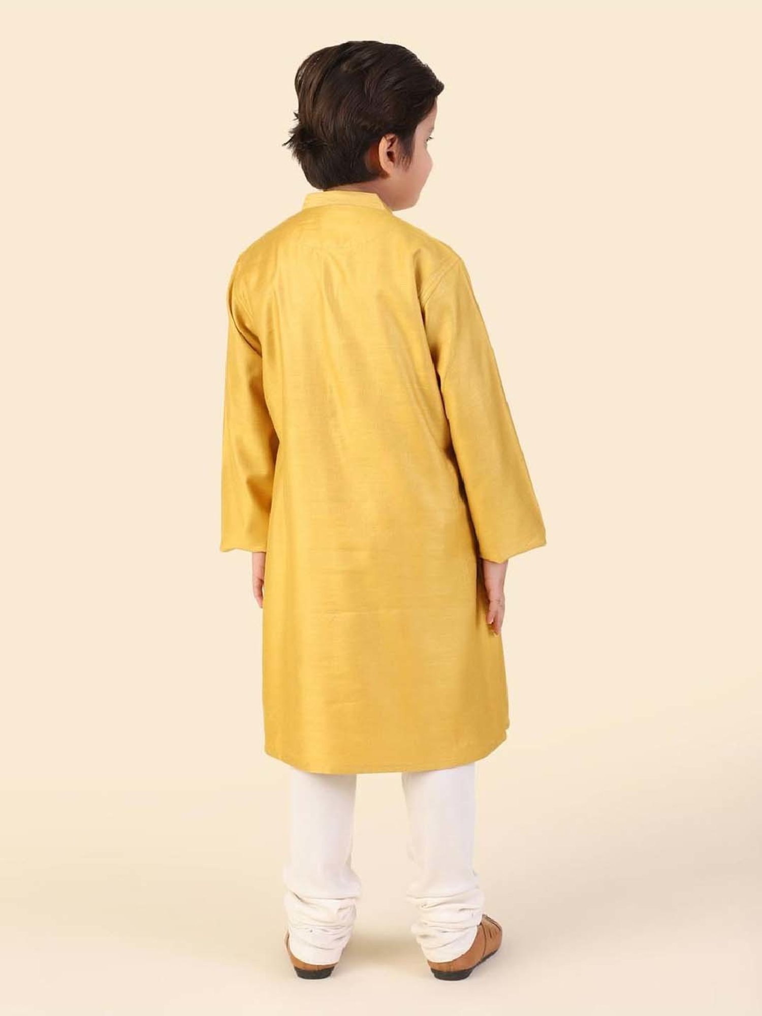 Fabindia Kids Multicolor Printed Full Sleeves Kurta Set