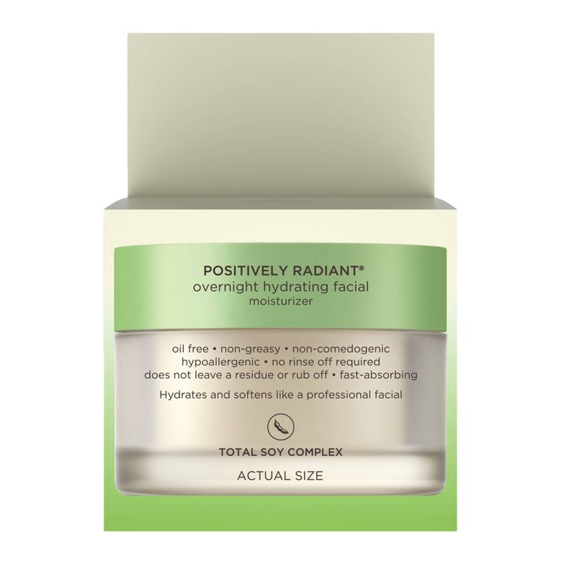 Aveeno Active Naturals Positively Radiant Overnight Hydrating Facial Moisturizer - 1.7oz