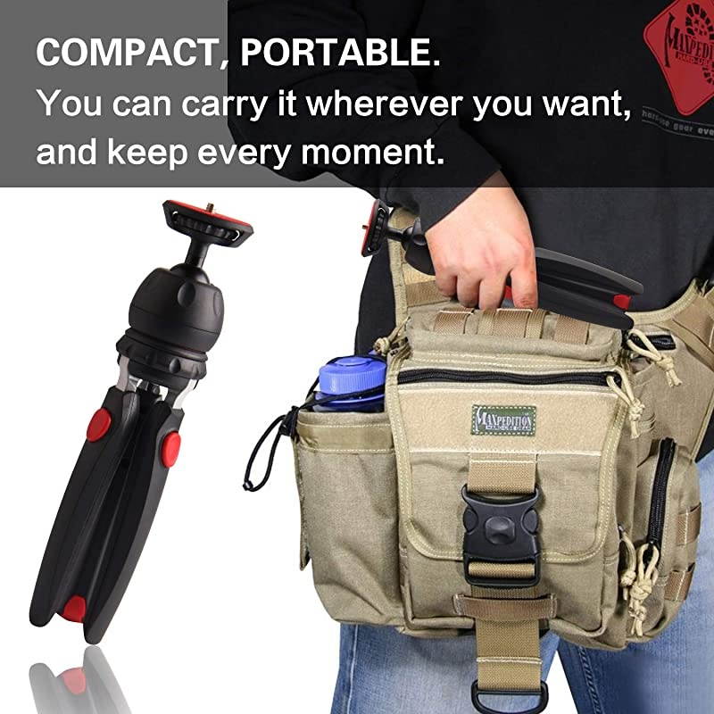 Camera Tripod with Wireless Remote, Phone GoPro Mount,Mini Tabletop Travel vlogging Tripod Stand for Phone Webcam,GoPro Action Cam/DSLR Canon Nikon Sony