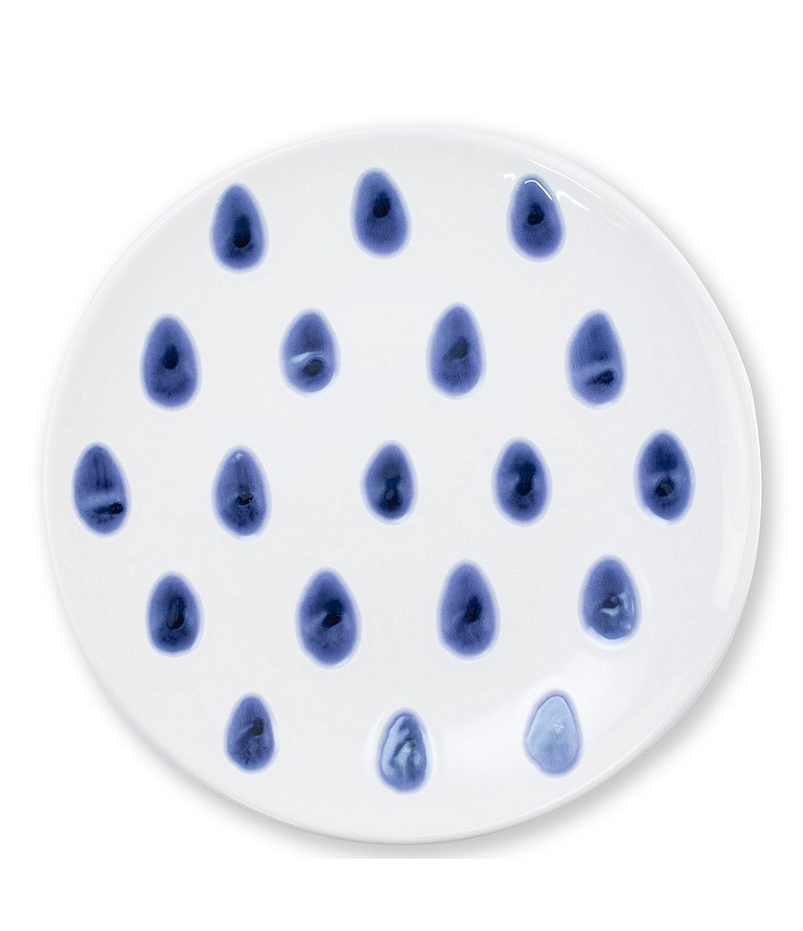 VIETRI Santorini Dot Salad Plate