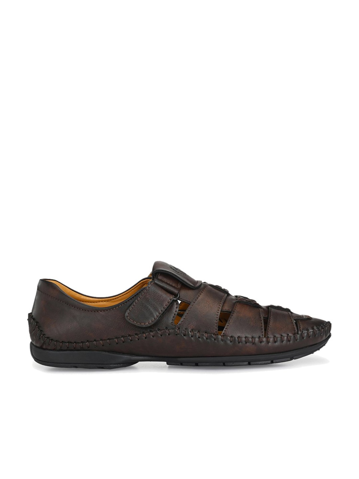 Prolific Dark Brown Fisherman Sandals