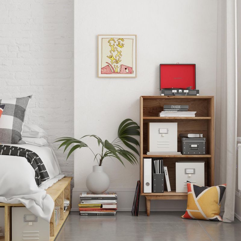 RealRooms Colten Metal Locker Storage Bins, Cube Organizer, Set of 3