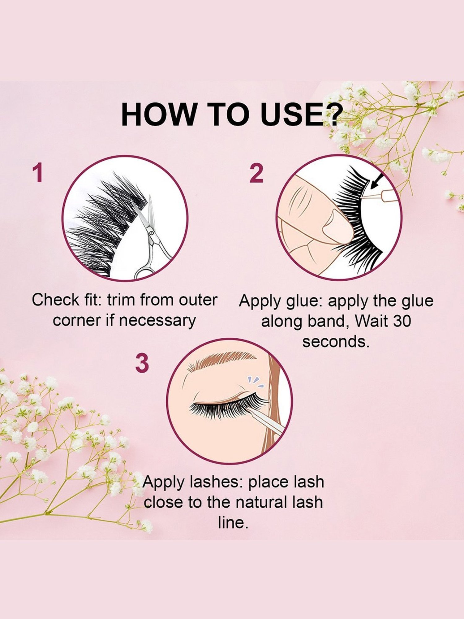 Bronson Professional False Eyelashes 019