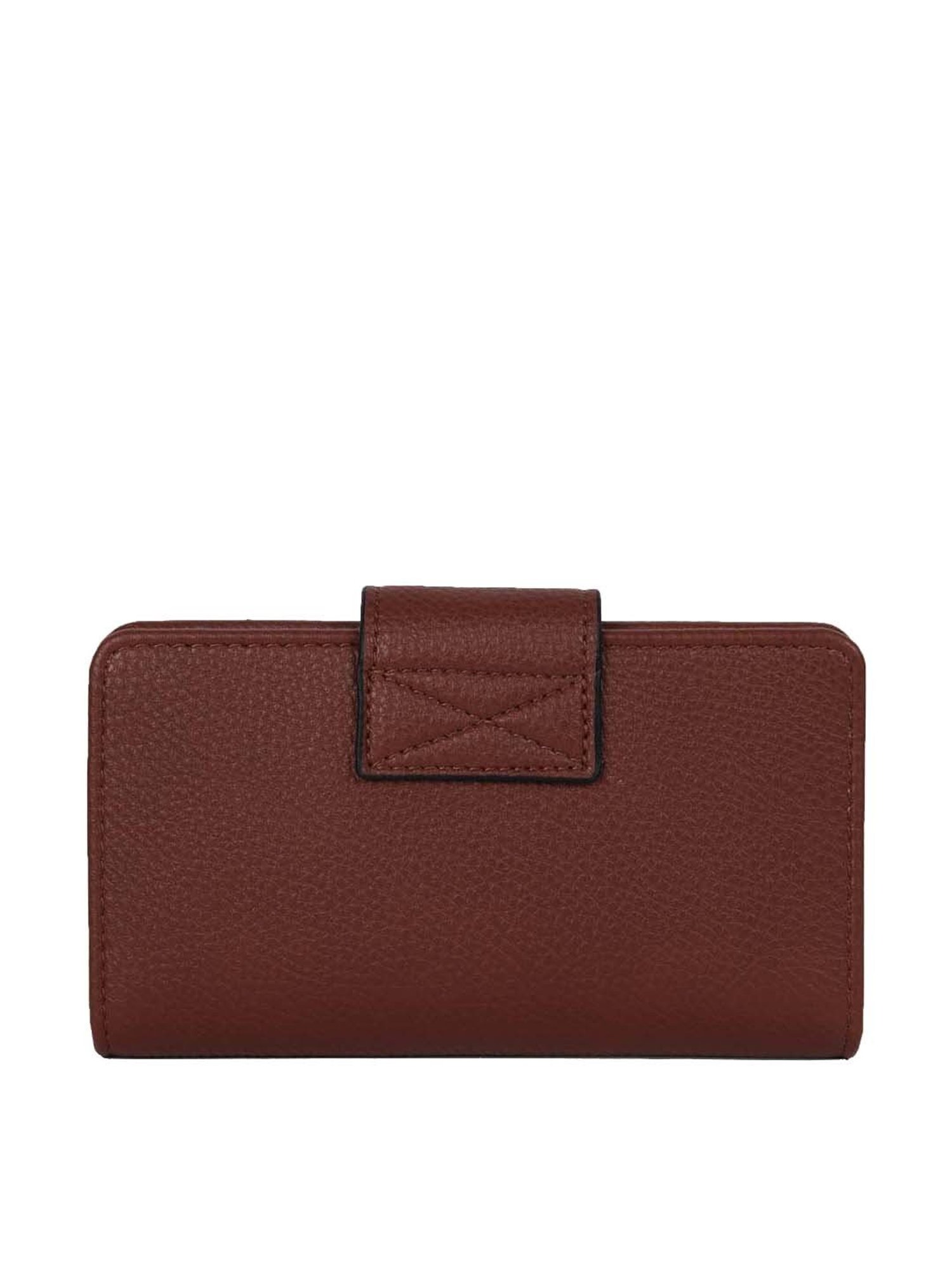 BELWABA Maroon Solid Bi-Fold Wallet for Women
