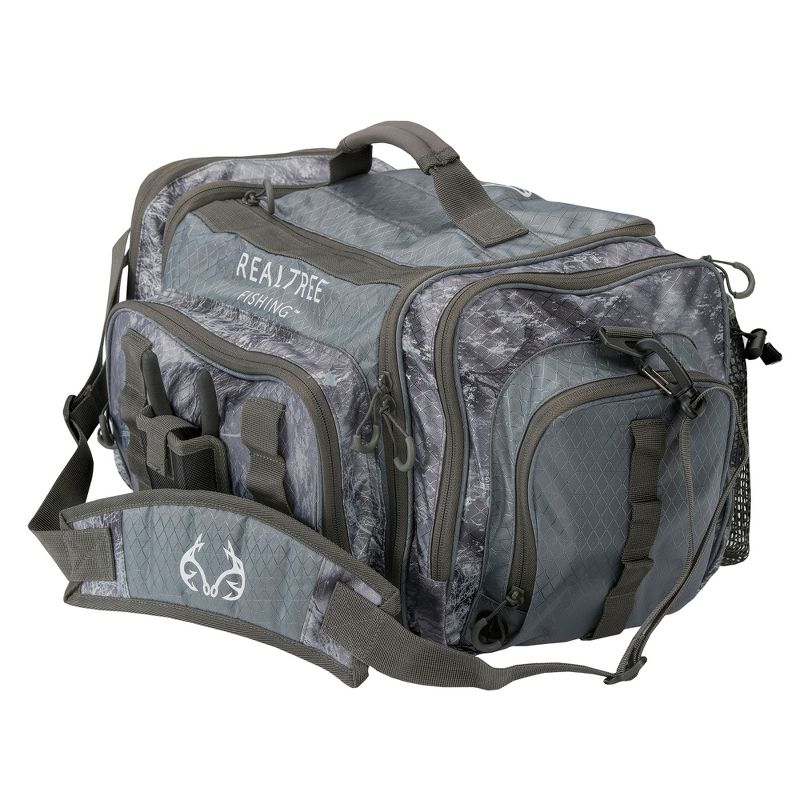 Insights Fishing Heavy Duty i4 Tackle Bag 3700 Series Outdoor Fishing Duffel Waterproof Carry Bag, Realtree Gray
