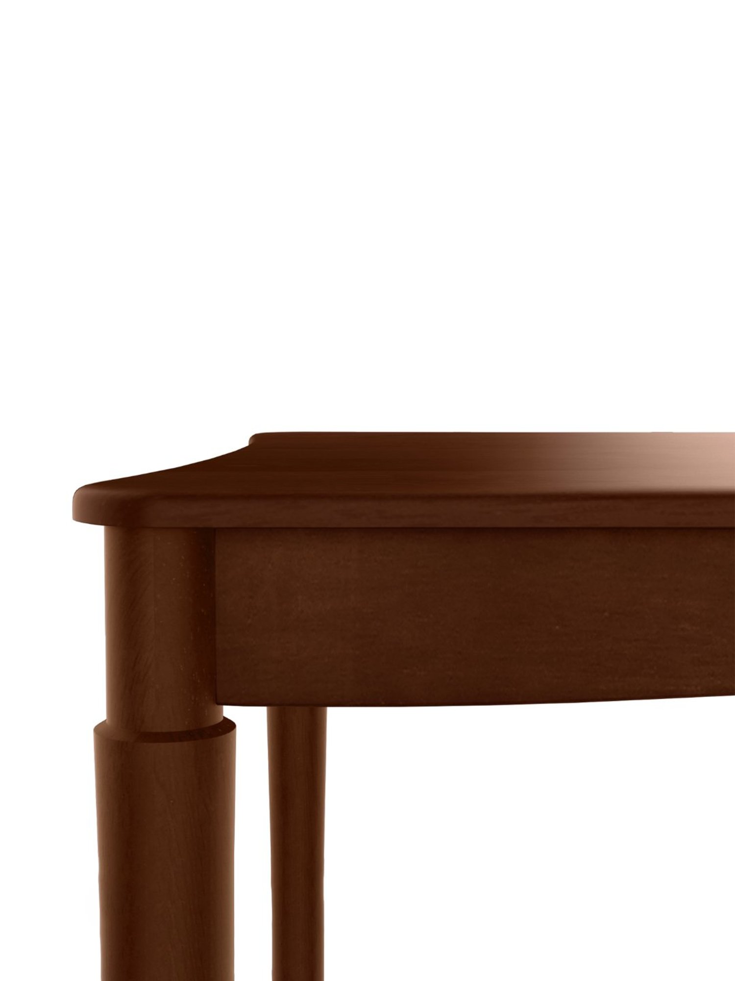 Godrej Interio Ezra Brown Rubber Wood 6 Seater Rectangular Dining Table