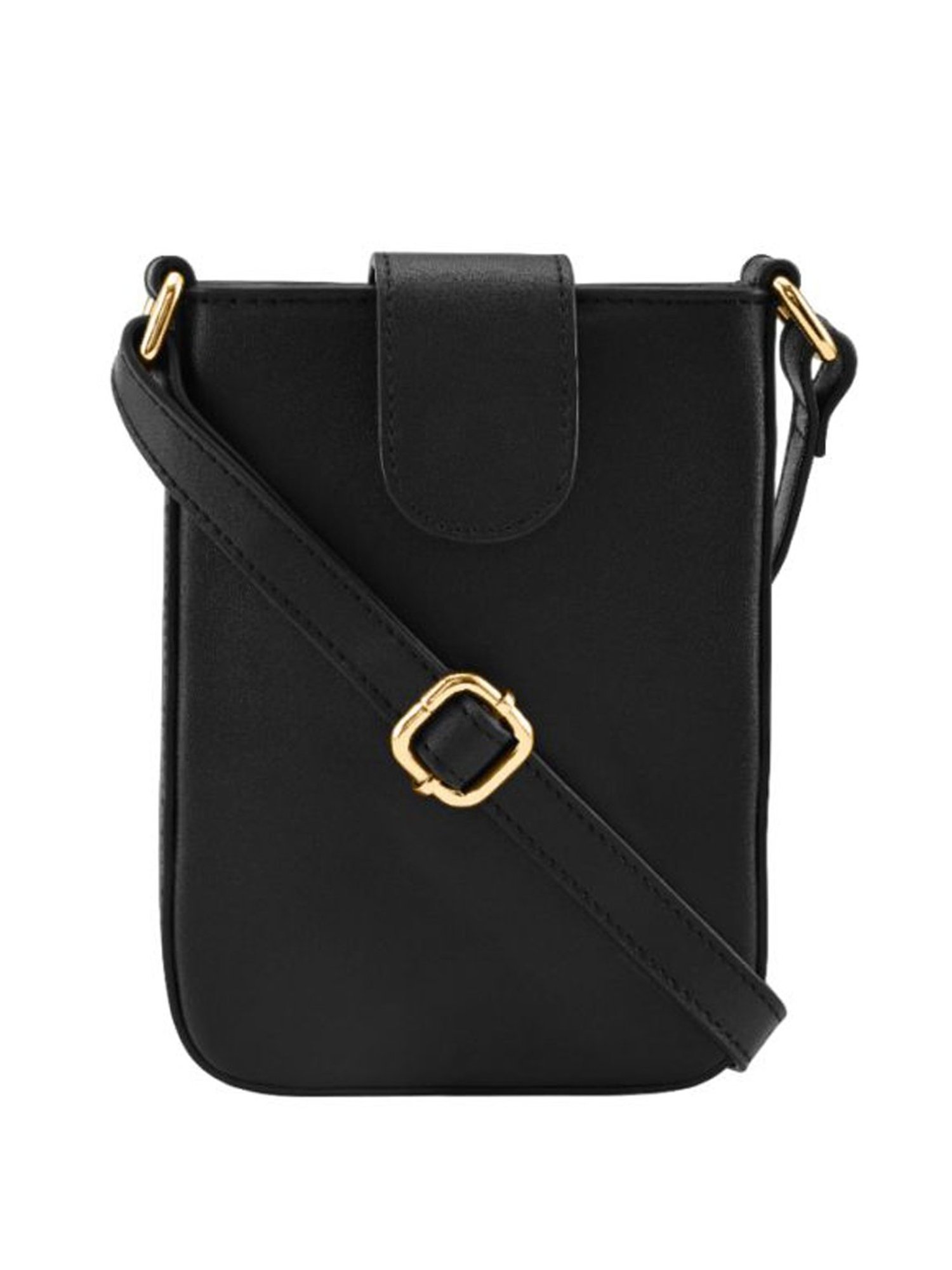 Fastrack Black Solid Mobile Pouch