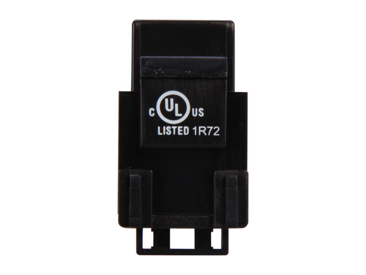 SA RJ45PD-K Cat. 6 Punch Down Keystone Jack - Black