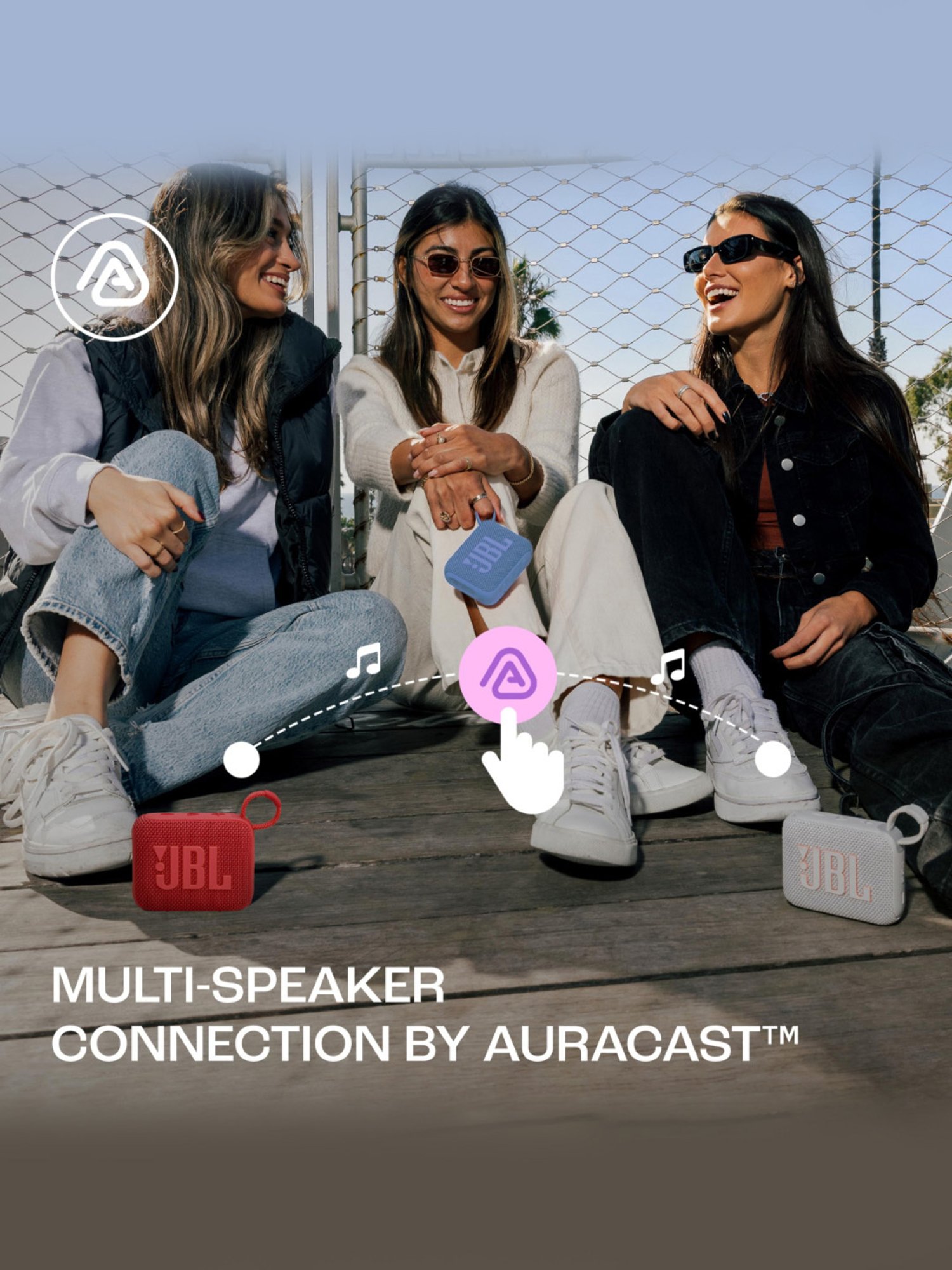 JBL Go 4, Wireless Ultra Portable Bluetooth Speaker with Pro Sound, Water & Dust Proof (Blue)