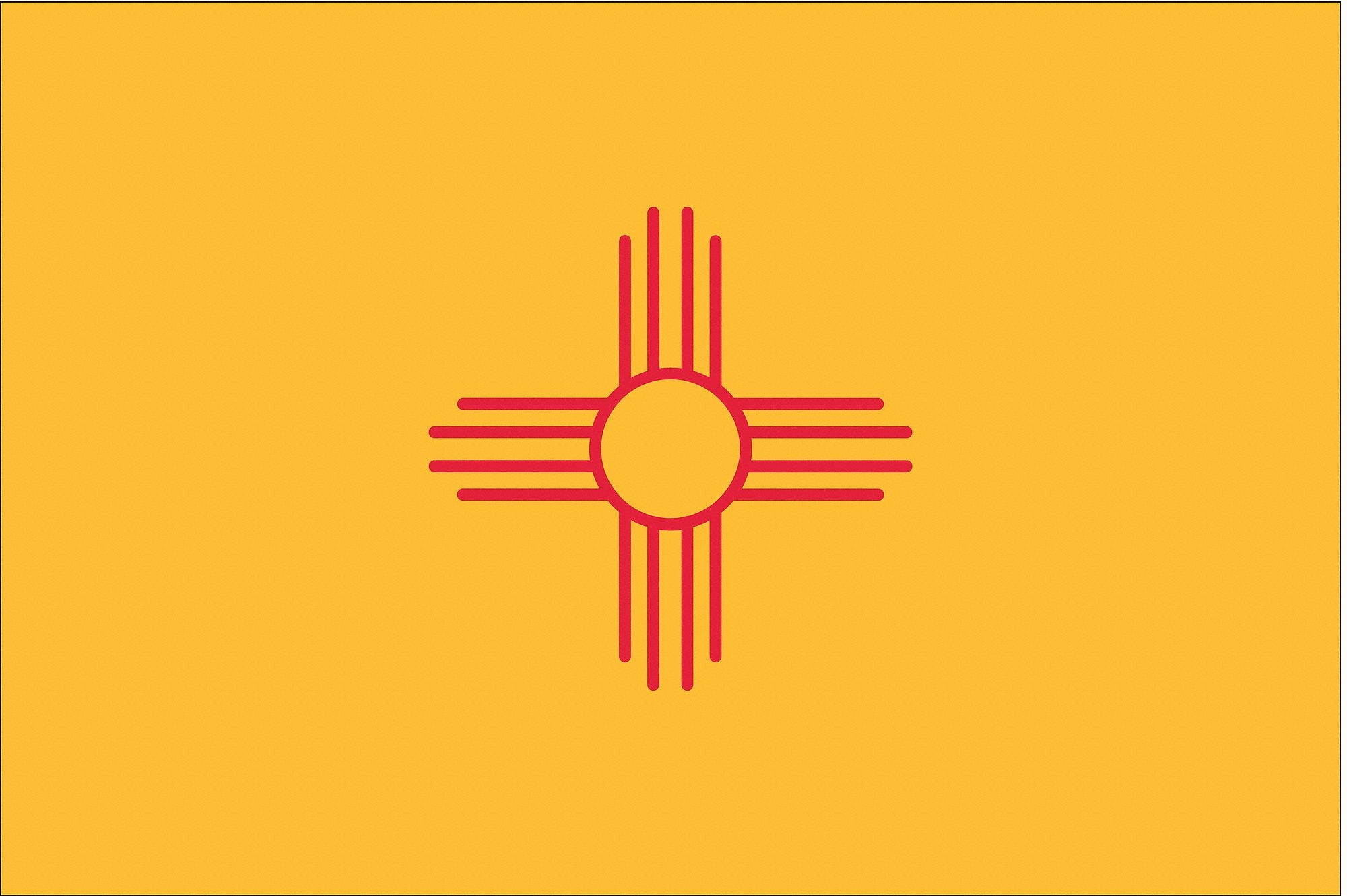 NYLGLO 143760 New Mexico State Flag,3x5 Ft
