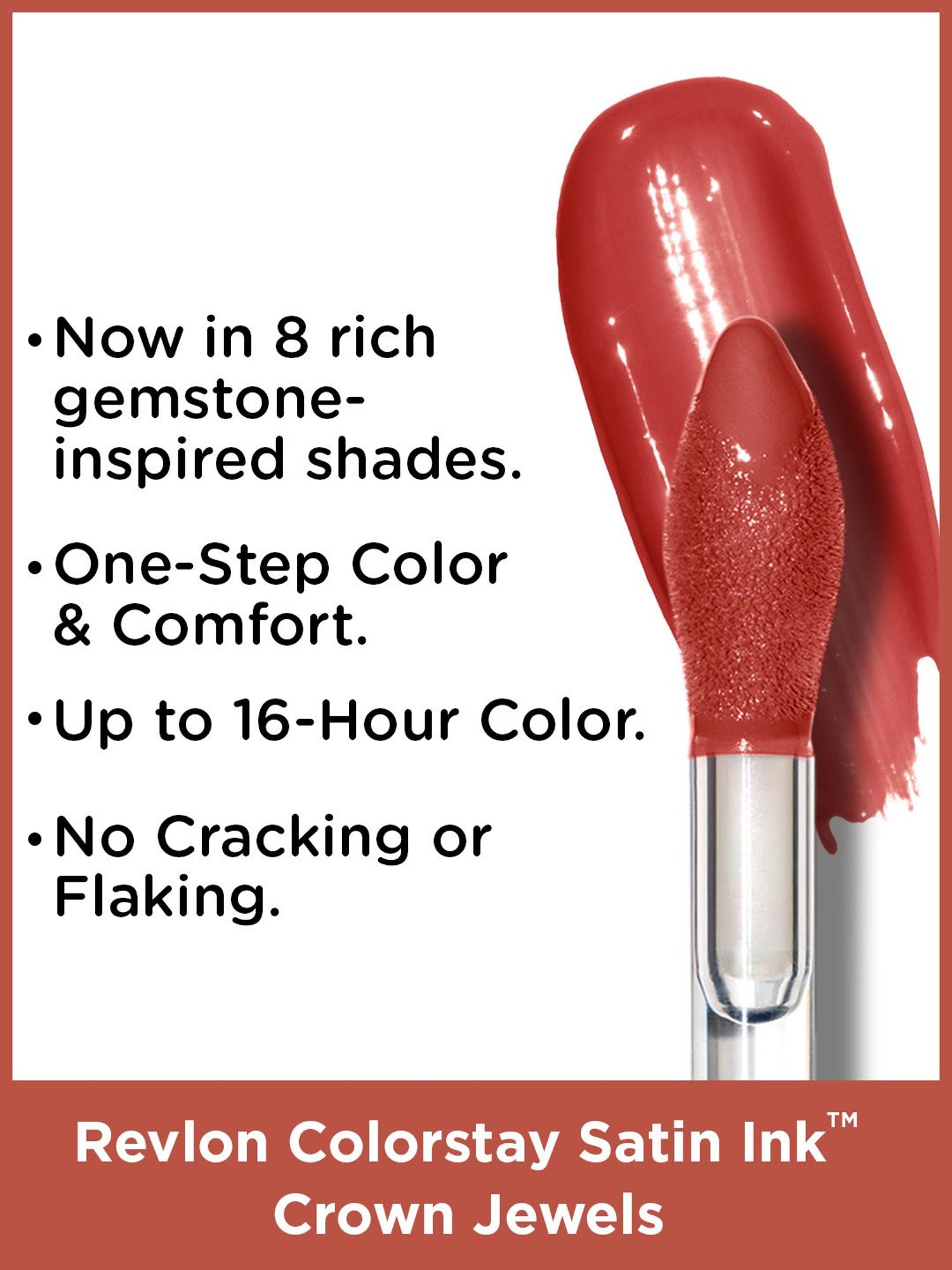 Revlon ColorStay Satin Ink Crown Jewels Liquid Lipstick Citrine Queen - 5 ml