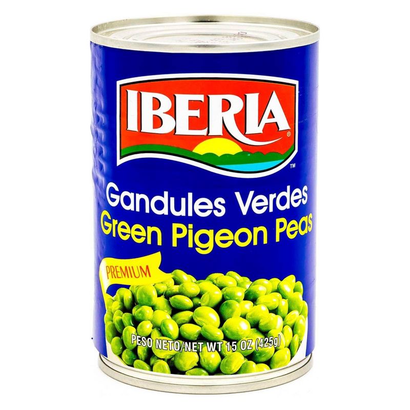 Iberia Green Pigeon Peas - 15oz