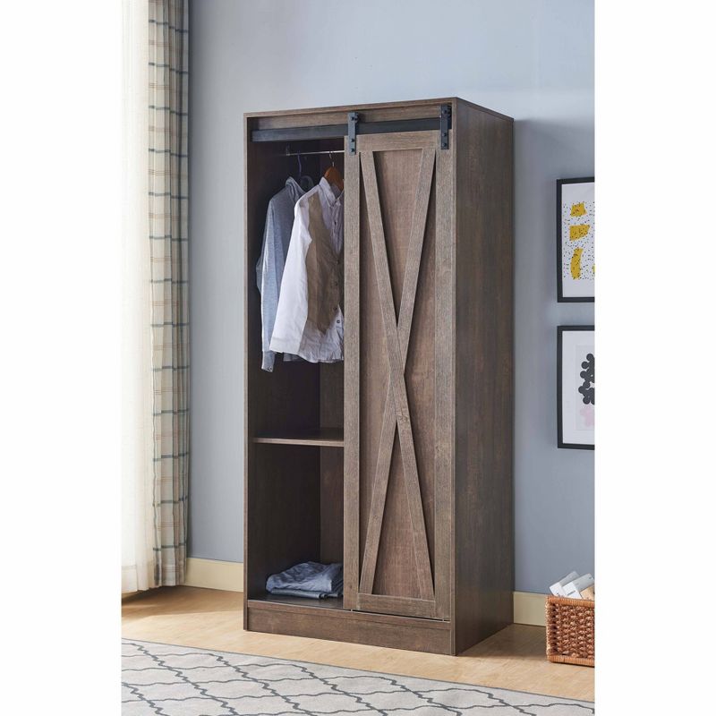 Mulberry 2.0 Sectional Wardrobe Closet Blue - Manhattan Comfort