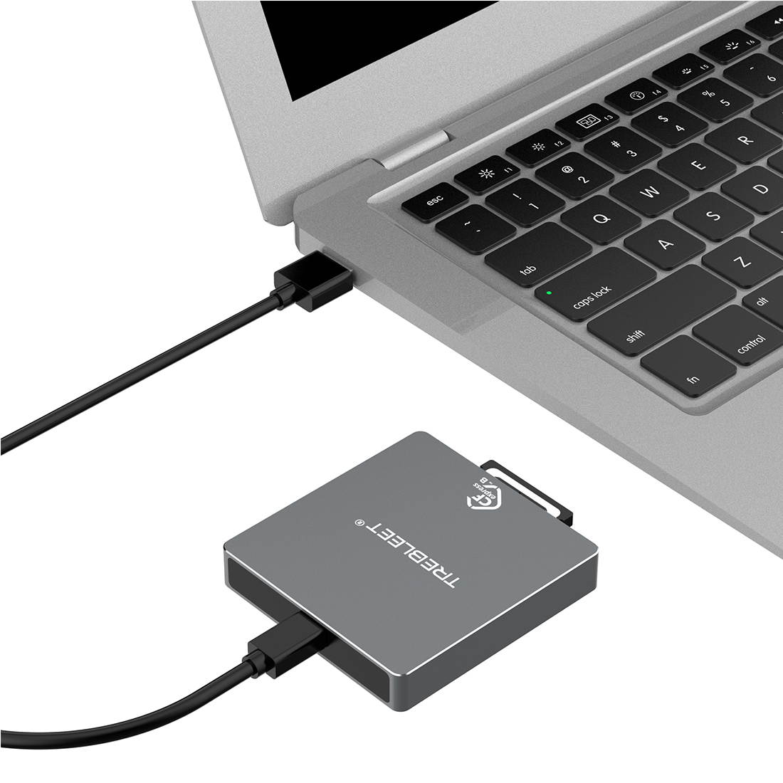 CFexpress Type B Card Reader, USB 3.1 Gen 2 10Gbps, Mini Portable Aluminum External Case, Support Android/Windows/Mac OS