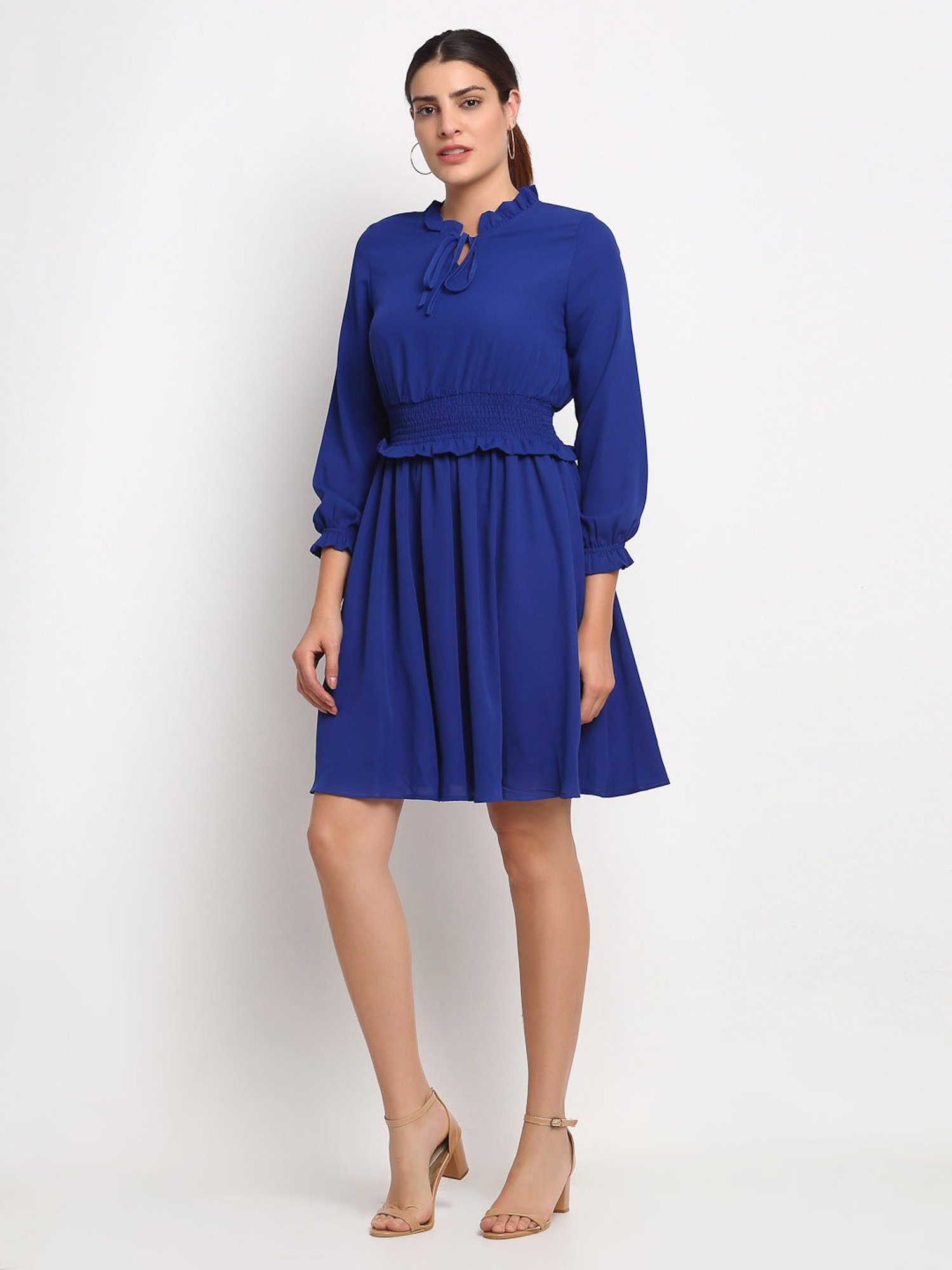 Global Republic Blue Slim Fit Dress