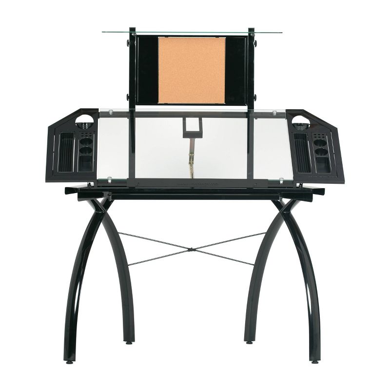 Futura Tower - Black/Clear Glass