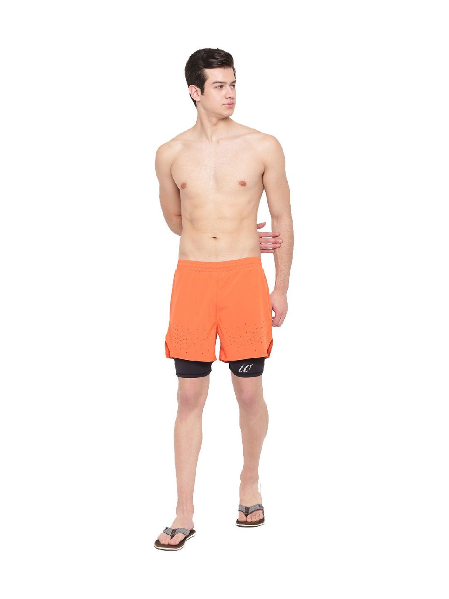 IO Orange Comfort Fit Shorts